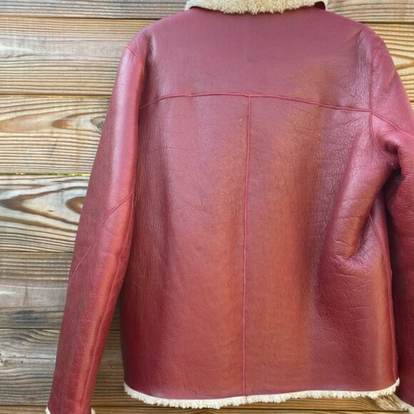 Sandro Leather / Sherpa Jacket - Picture 6 of 12